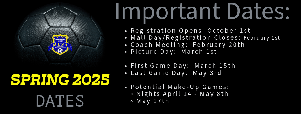 Spring 2025 Important Dates